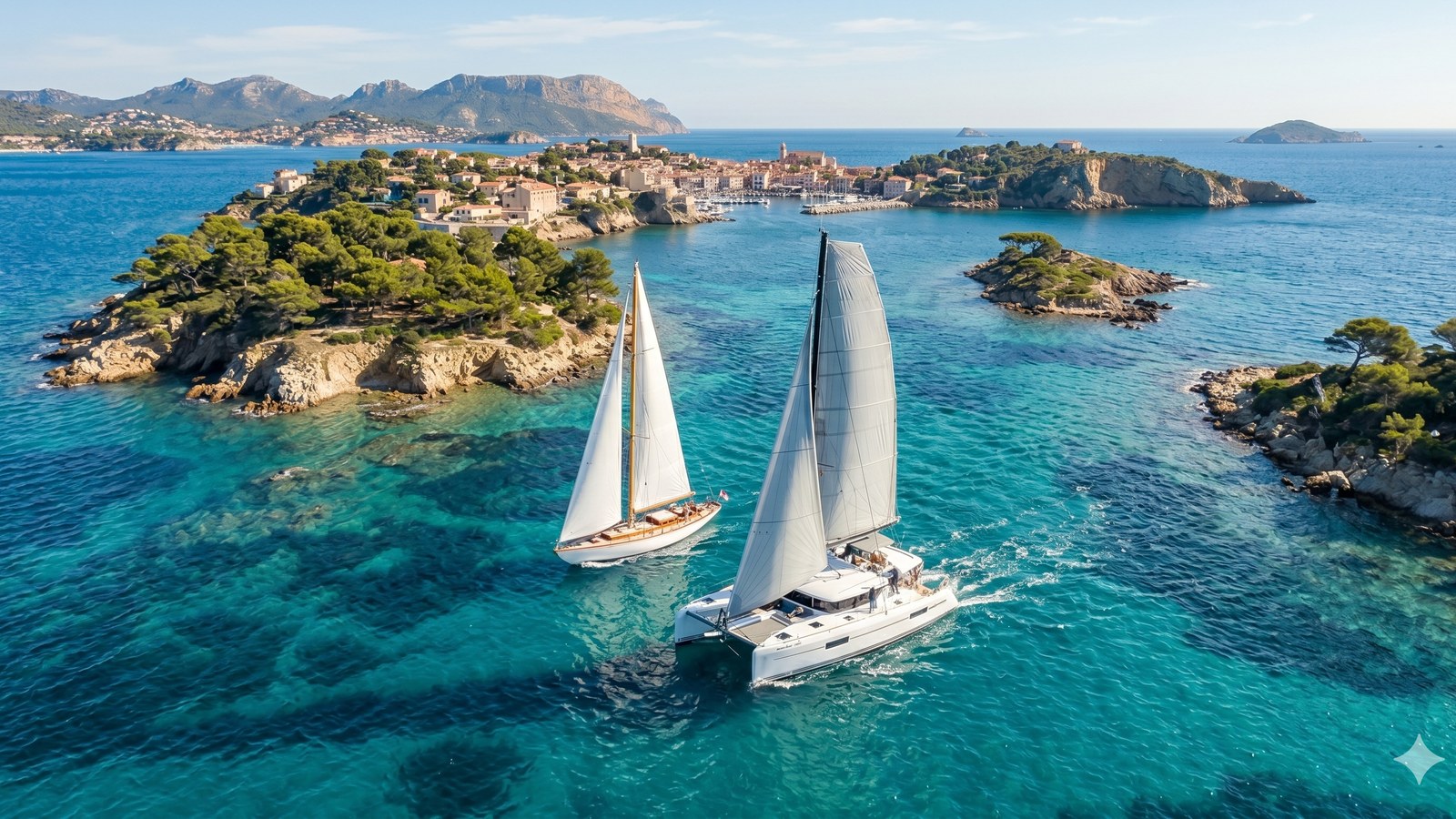 Yachts sailing in Asian waters